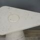 White marble side table