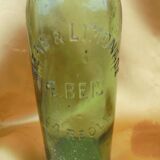 Old green bottle biére & lemonade e. beis la réole