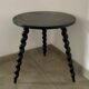Guéridon, table d'appoint en bois noir