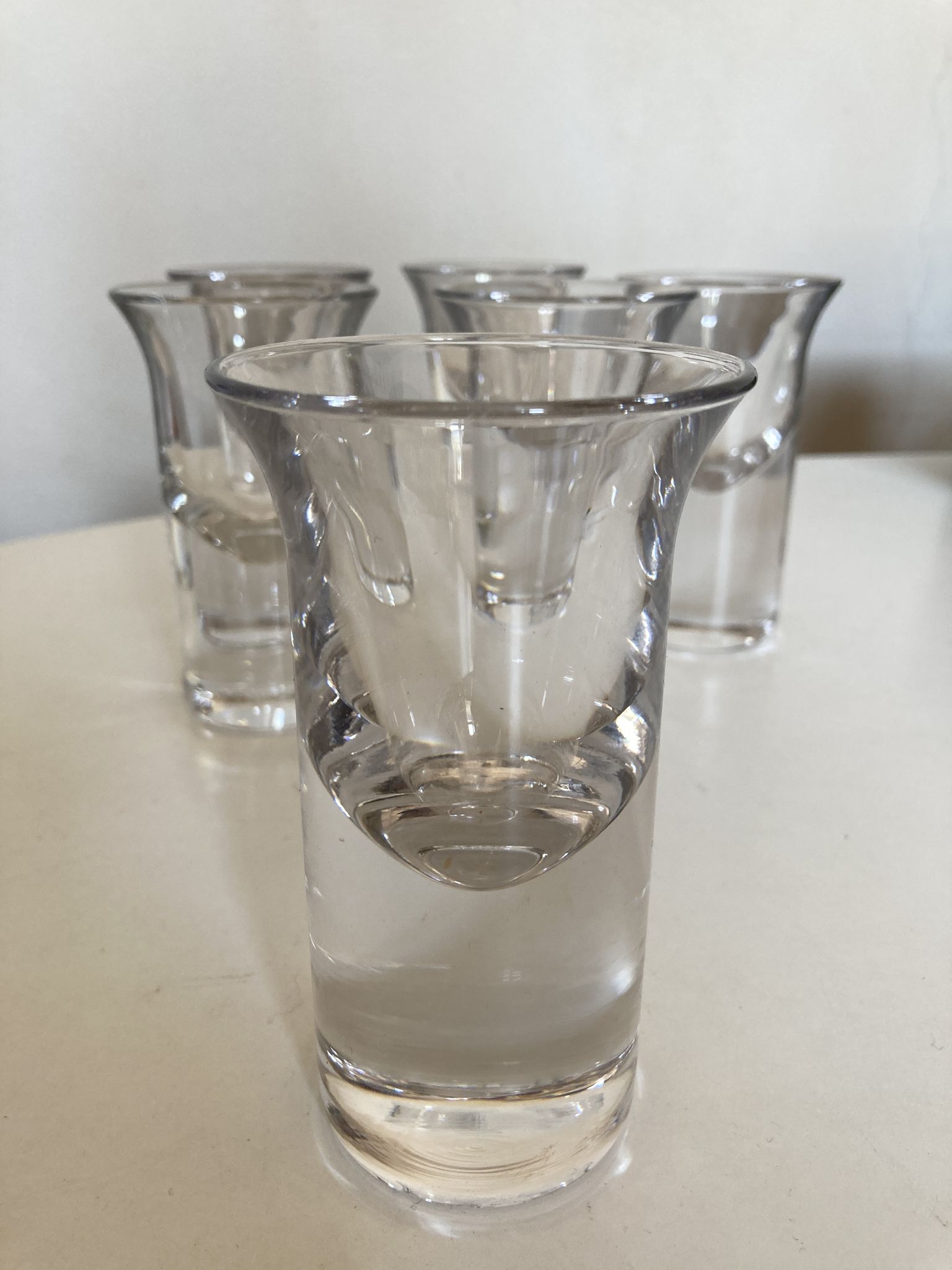 Set of 6 Scandinavian wine glasses 1970