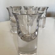Set of 6 Scandinavian wine glasses 1970