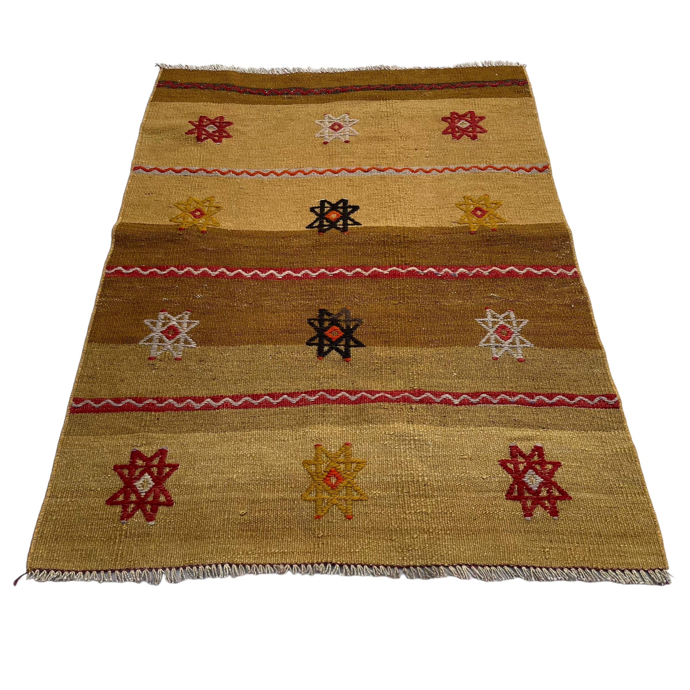 Tapis kilim turc vintage, 114 x 82 cm