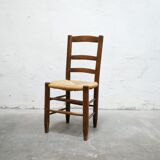 Antique mulched wooden country chair