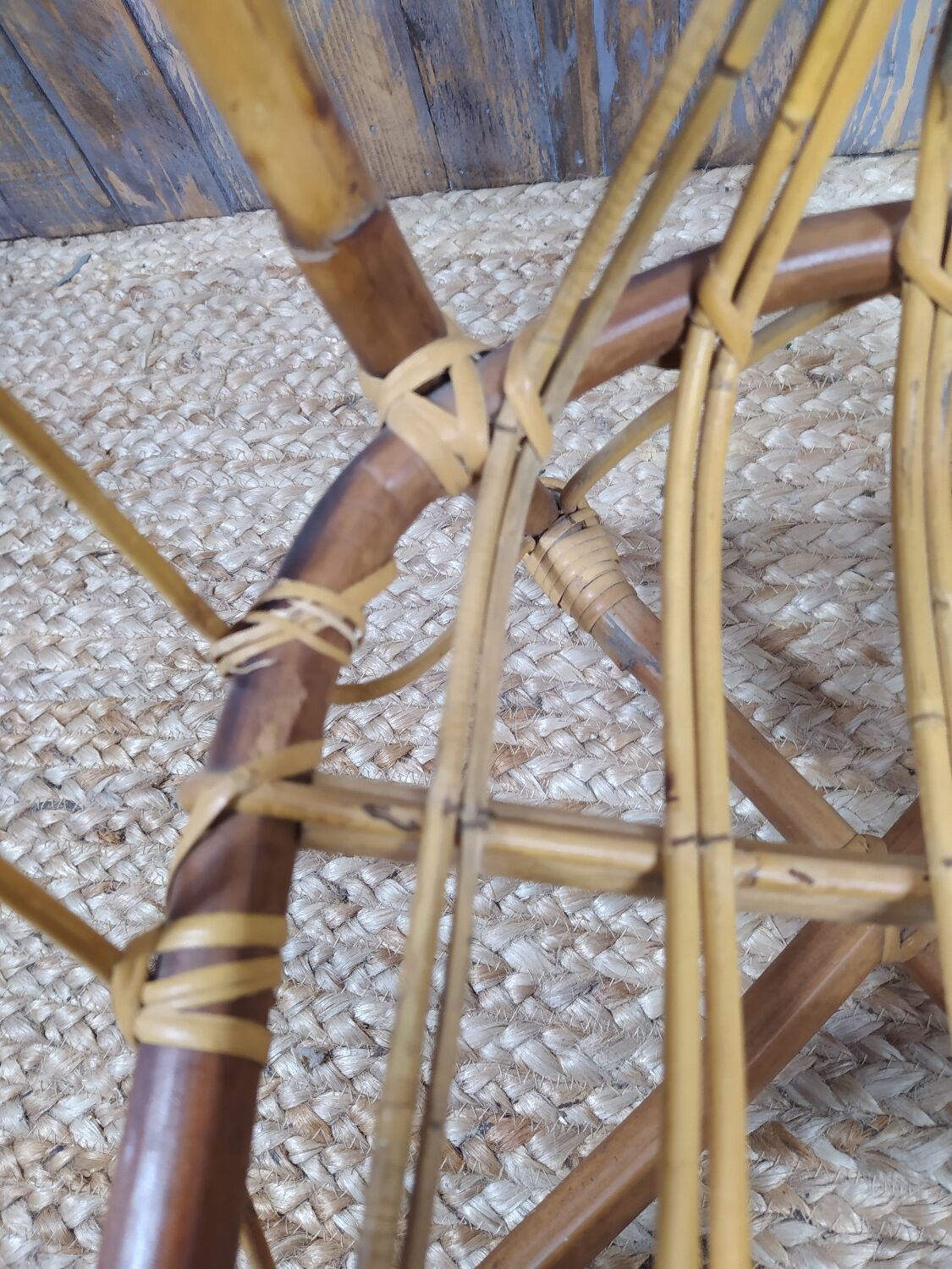 Fauteuil enfant rotin