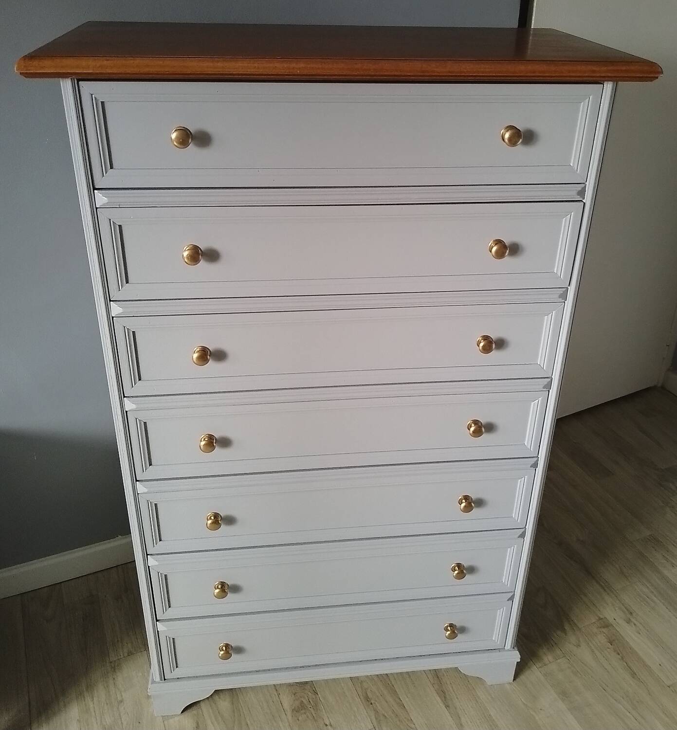 RESTORED ART DECO 7-DRAWER CHEST
