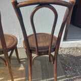 Lot de 5 chaises bistrot Buchon en bois courbé