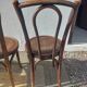 Set of 5 Buchon bistro chairs in curved wood