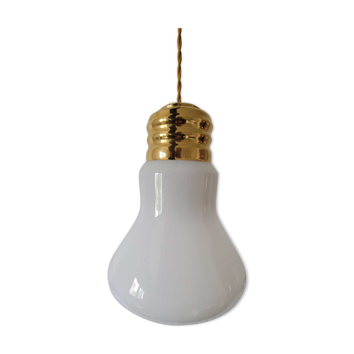 Opaline suspension in the shape of an eagle