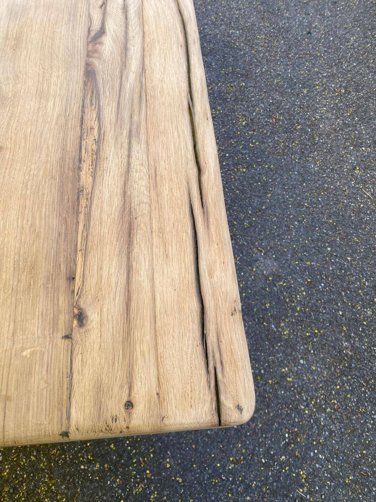 Table à manger de monastère rénovée en chêne massif du 18ème 200cm