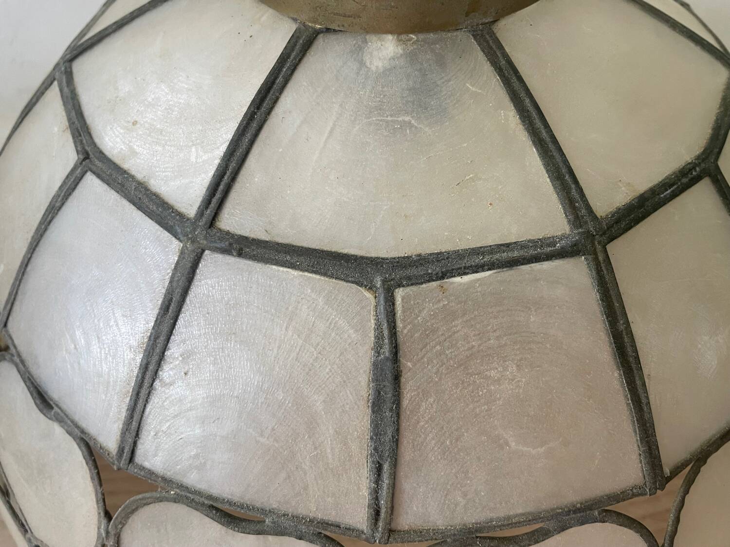 Vintage mother-of-pearl heart pendant