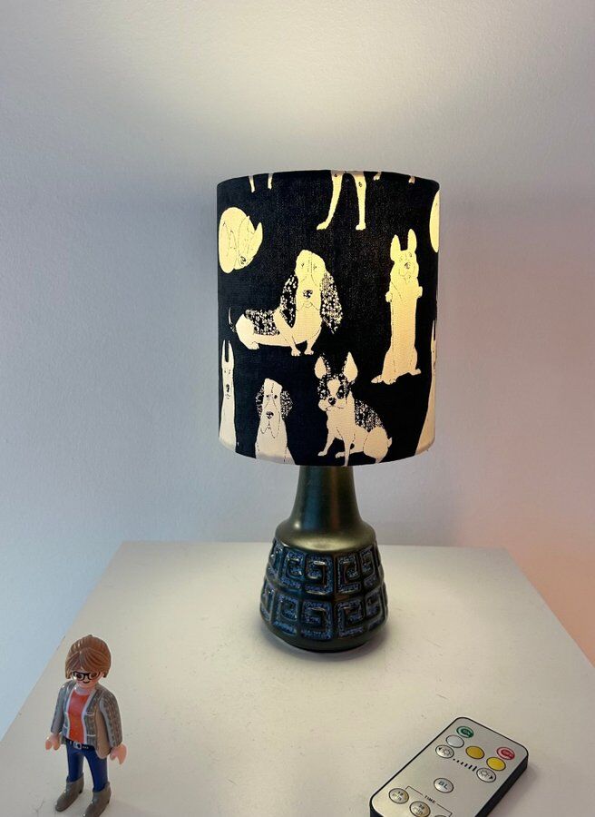 Small cordless table lamp – West German Pottery, 1950s