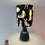 Small cordless table lamp – West German Pottery, 1950s