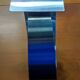 Vintage brushed aluminum wall lamp 1970s