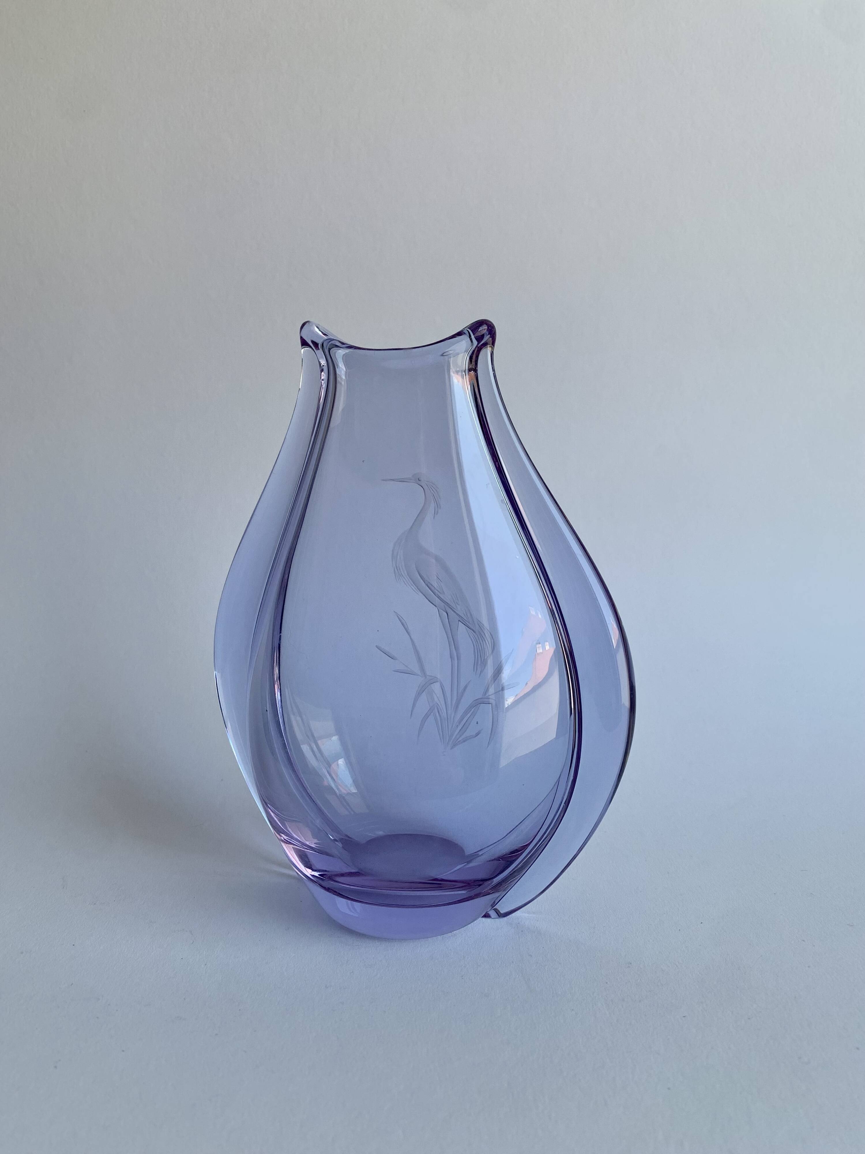 Vase by M. Klinger for Bohemian Glass, Czechoslova