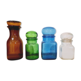 Glass pharmacy jar bottles