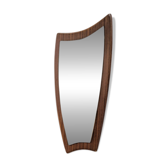 miroir scandinave en teck des années 60