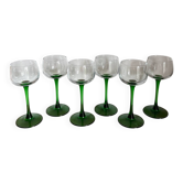 6 verres à pied
