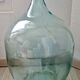 Clear blue demijohn