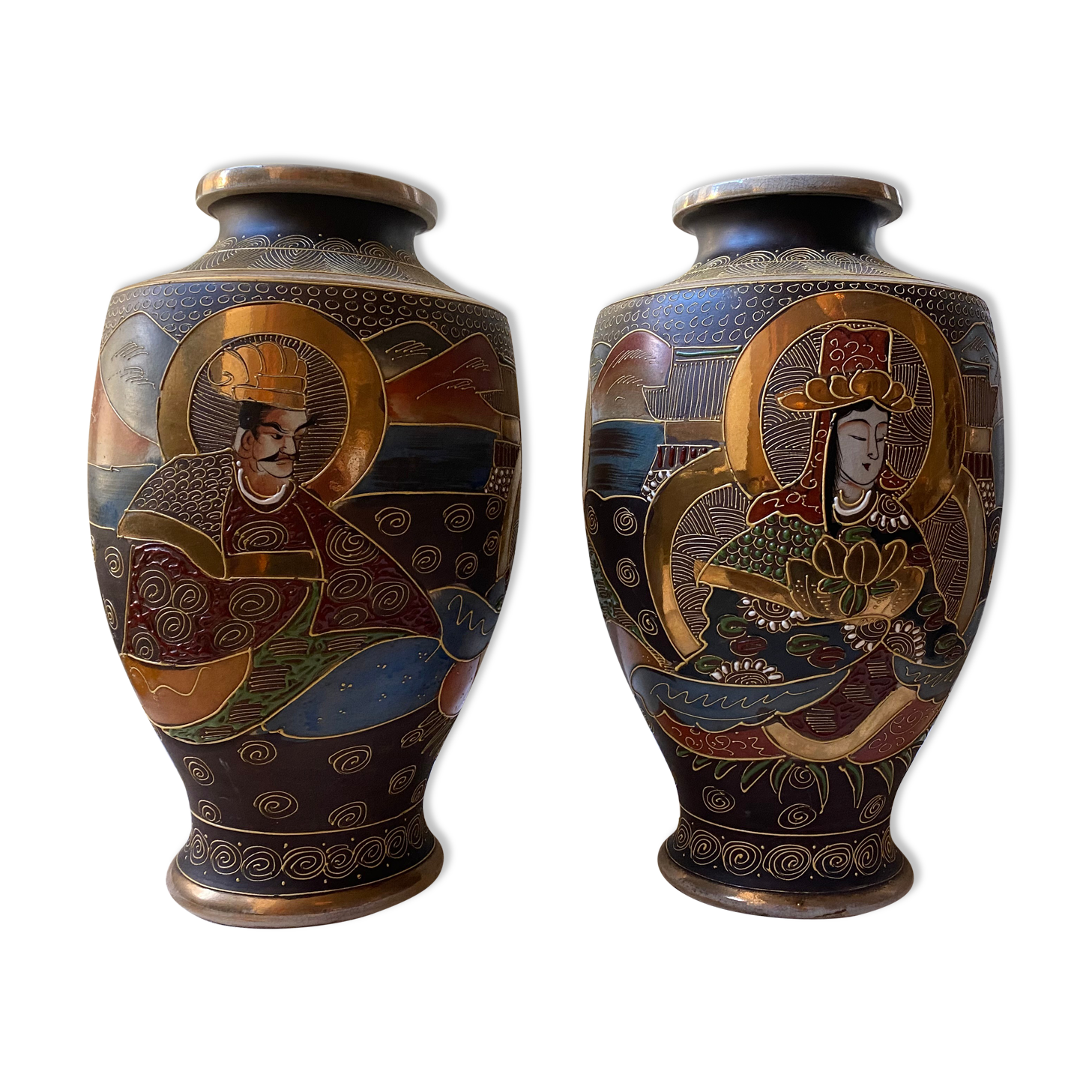 Paire de vases Satsura