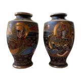 Pair of Satsura vases