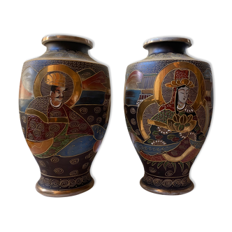 Pair of Satsura vases