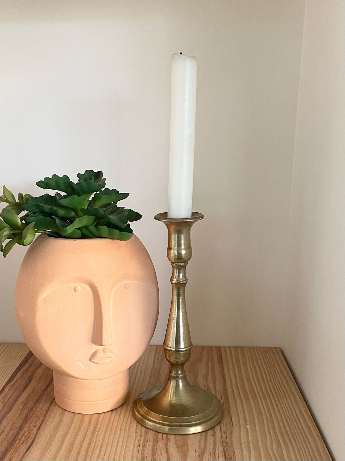 Brass candle holder