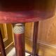 Empire accccajou pedestal table, marble top