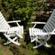 Chaises de jardin en bois années 80 Herlag