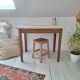 Bureau / Table d'appoint en bois de ferme style campagne