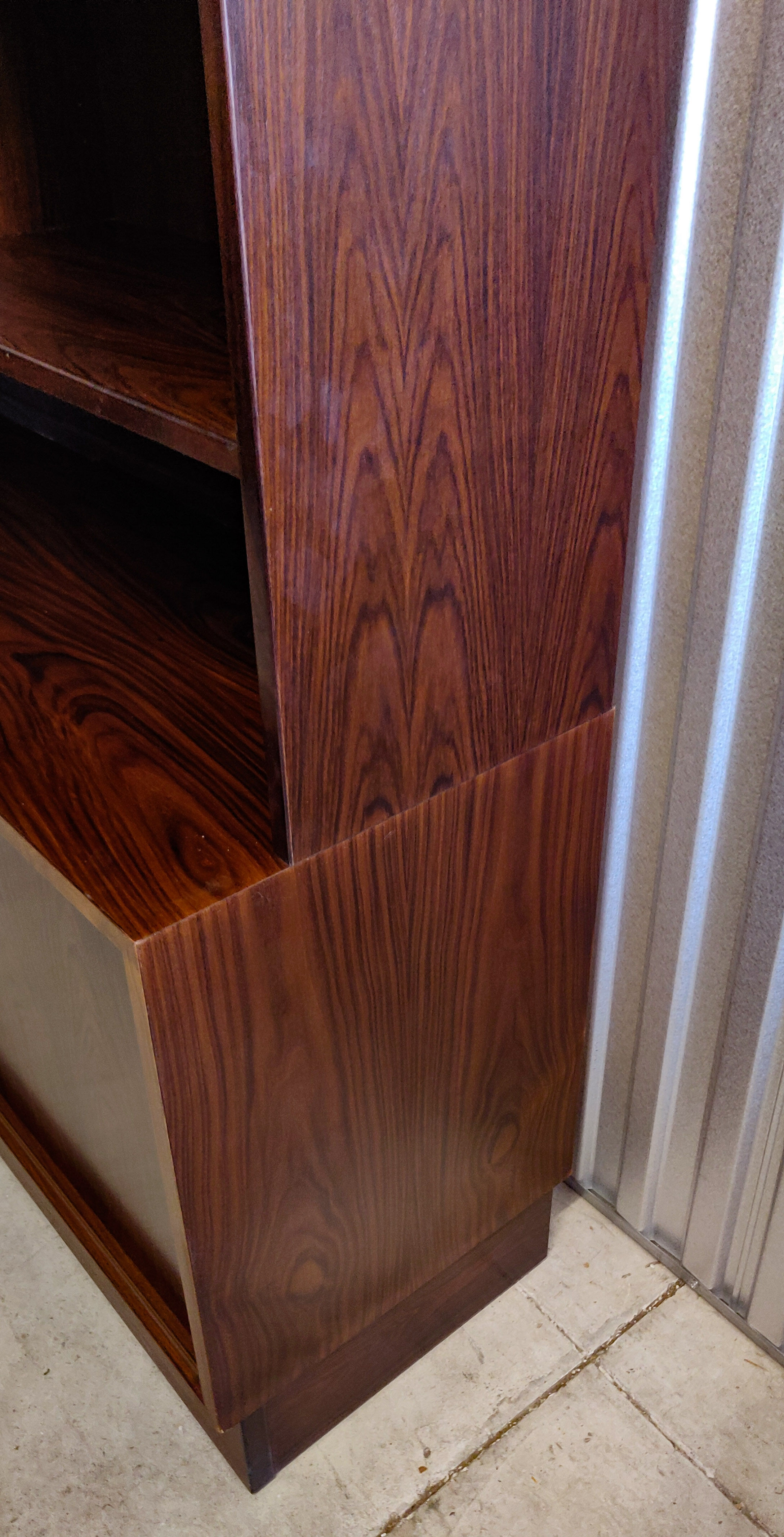 Designer bookcase Poul Hundevad 1960 Denmark mahogany