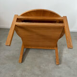 Old coffee table wood design 60s Italy vintage