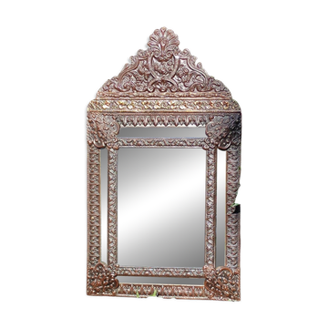 Old mirror with beading