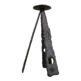 Vintage brutalist floor candlestick