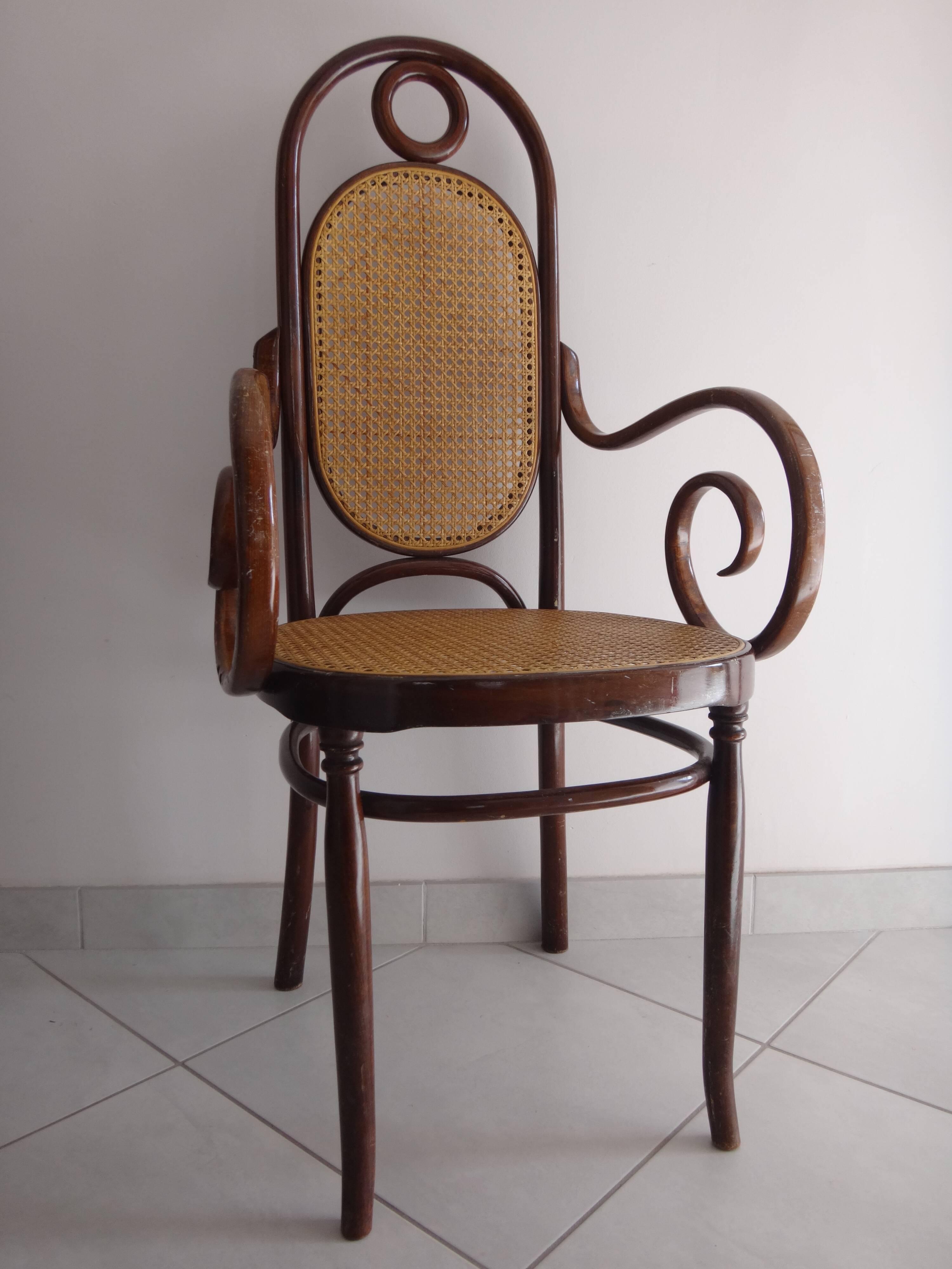 Curved chair around 1900