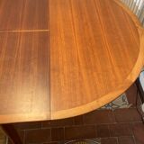 Scandinavian teak table with butterfly extension 60s