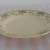 Round dish in earthenware of Sarreguemines palmyra pattern