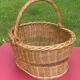 Old large wicker harvest or shopping basket TBE