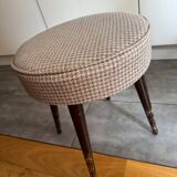 Wooden and wool stool