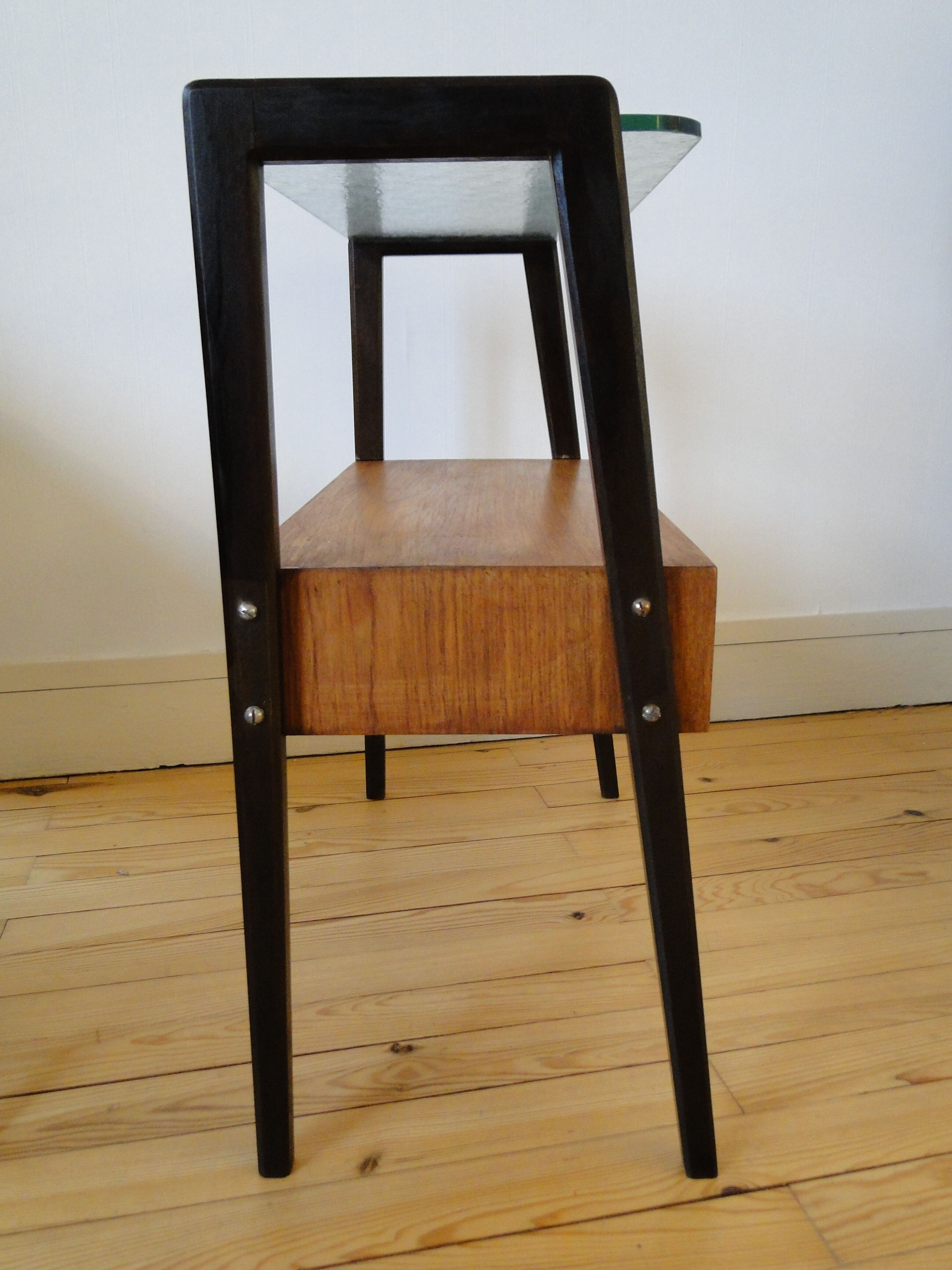 Mid century teak side cabinet or scandinavian bedside table