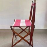 Authentic French outdoor terrace set, 5 chairs and table