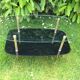Glass and brass coffee table
