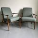 Vintage Mid-Century Armchairs: H.Lis 300-190 Restored Pair