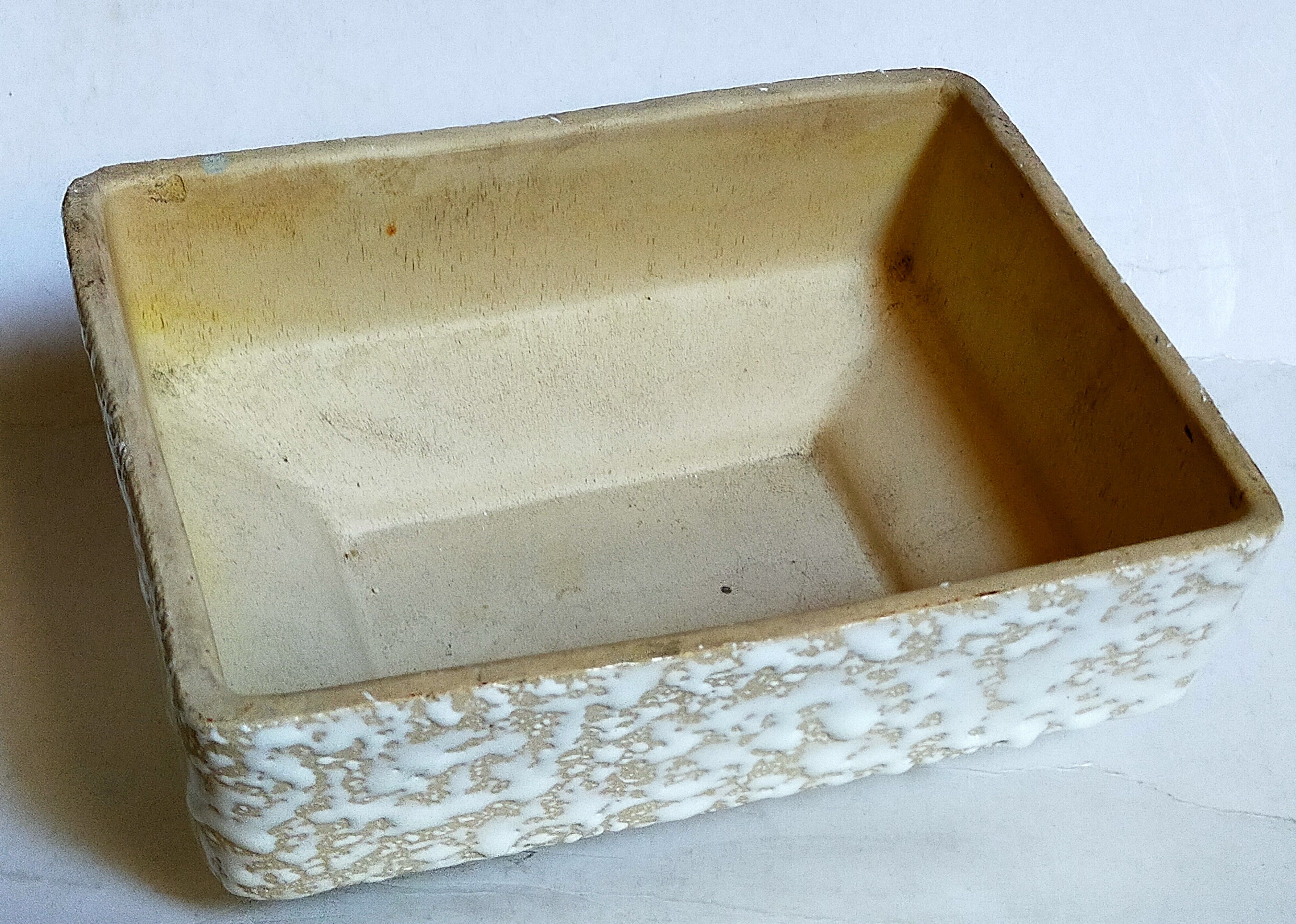 Ceramic cactus pot veter, west-germany model n° 64 with white foam