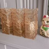 Three 1960s Perspex wall lights