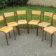 6 chaises vintage Mullca