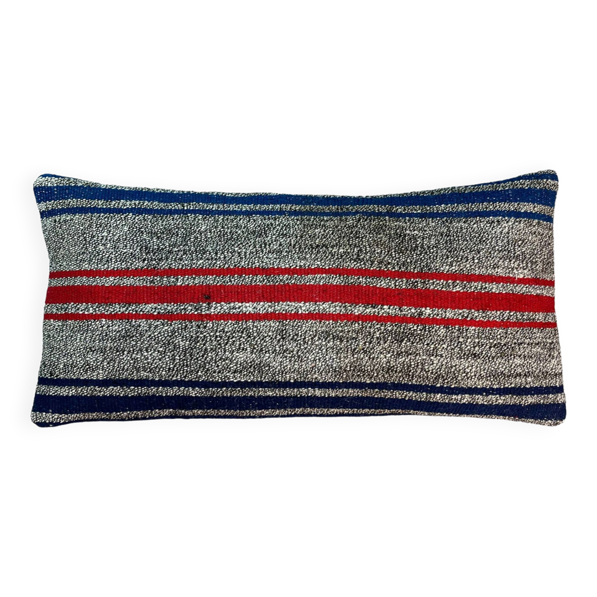 Vintage turkish kilim cushion cover , 30 x 60 cm