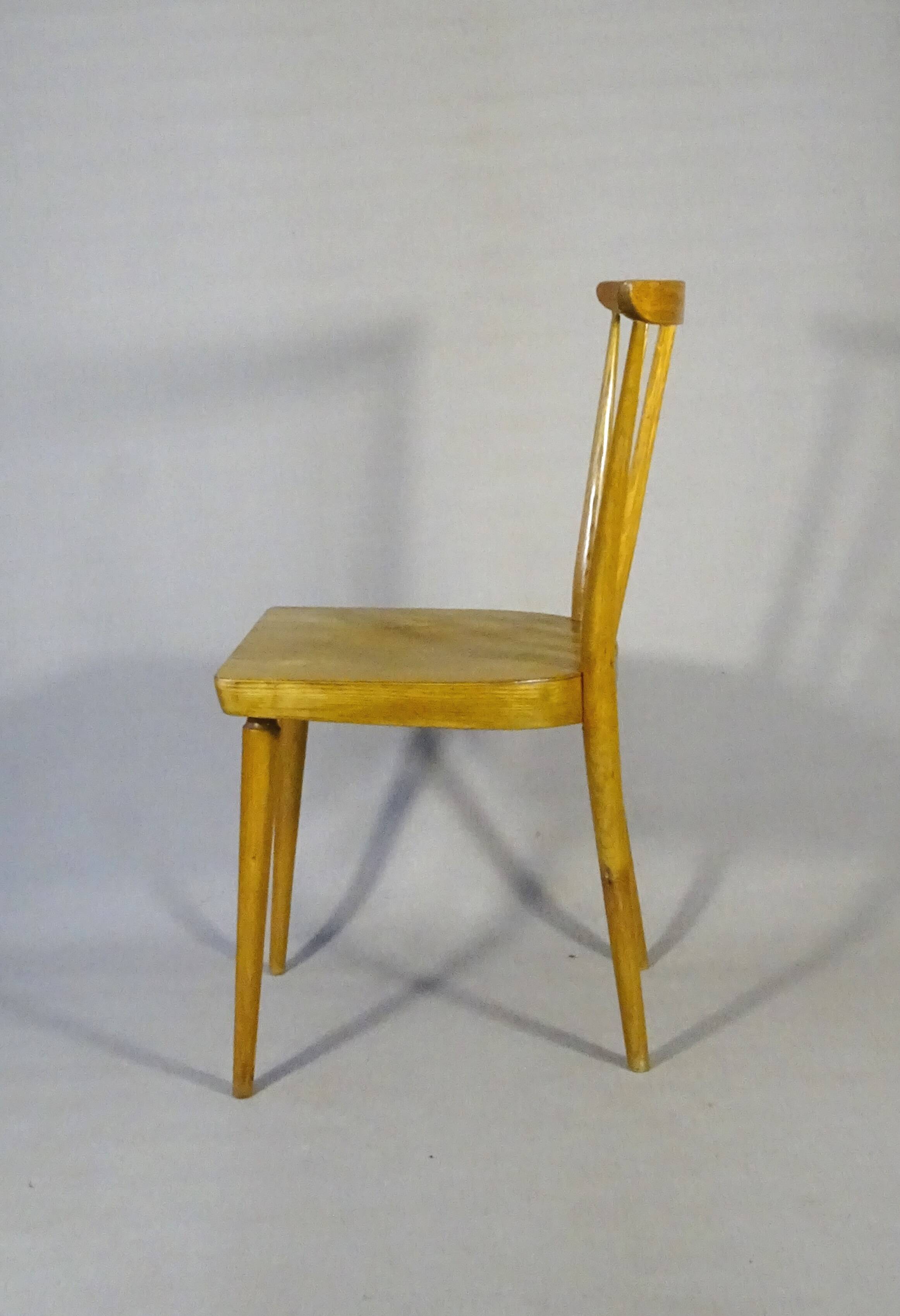 Scandinavian chair by Baumann 1975 light bistro.