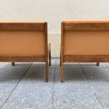 Pair of Baumann low chairs