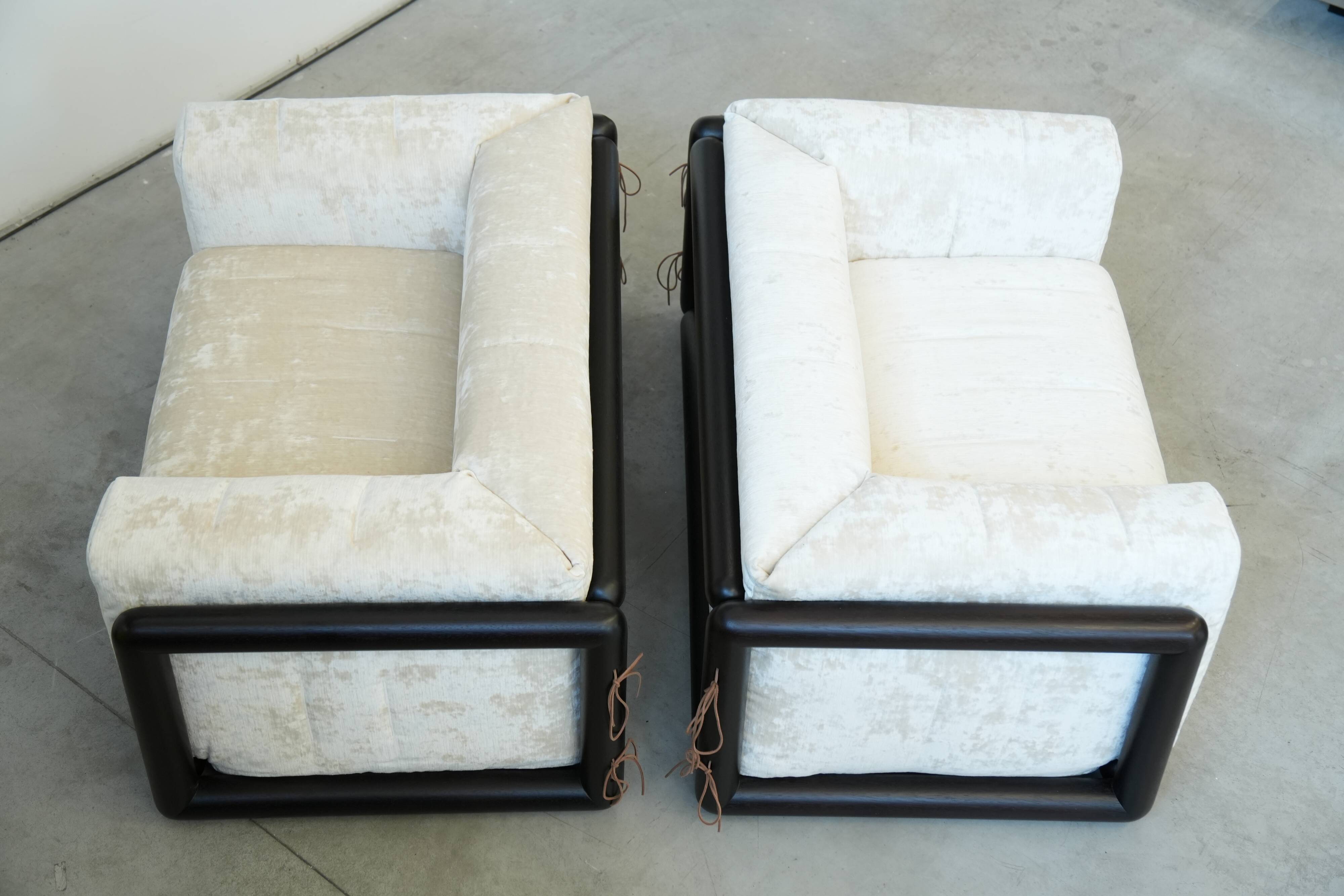 1973 “Cornaro” Sofa & Armchair Set by Carlo Scarpa for Simon