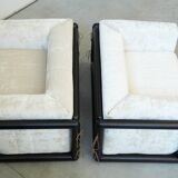 1973 “Cornaro” Sofa & Armchair Set by Carlo Scarpa for Simon